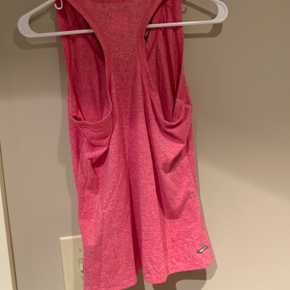 North face pink tank medium